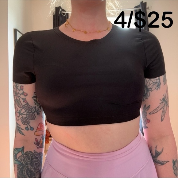 aerie Other - ✨4/$25✨ Smoothez Black Crop Top Bralette